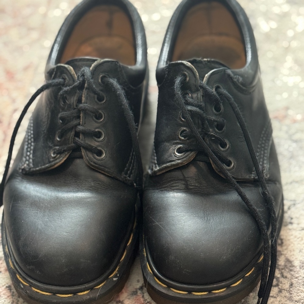Dr. Martens Black Leather Derbys